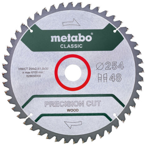 Precision Cut Classic Metabo 254x30 48WZ 5°neg/ B (1/2)