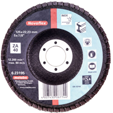 Disque à lamelles - 3M - 566A - 125 mm - G40 - Oxyde de zirconium