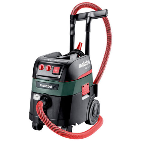 Aspirateur professionnel Metabo ASR 35 H ACP – Aspiration eau et poussière – AutoCleanPlus – Pour chantiers humides et espaces confinés (1/4)
