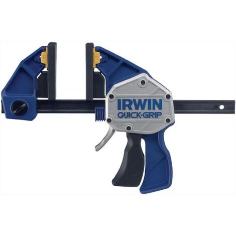 Irwin – Serre-joint à une main Quick Grip XP 900 mm – Capacité de serrage 250 kg – Col de cygne 92 mm – Écartement 235-1140 mm