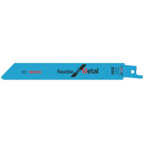 Lame de scie alternative Bosch S 922 EF, flexible pour métal 25 pièces