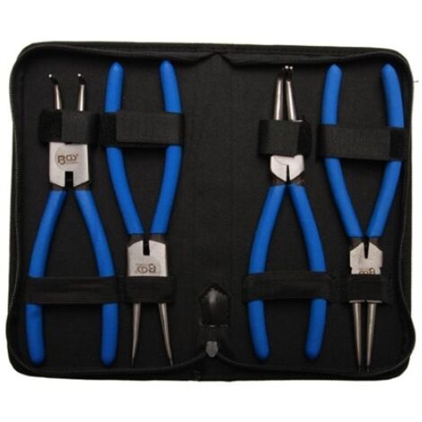 BGS Jeu de pinces à circlips 225 mm 4 pces - 650