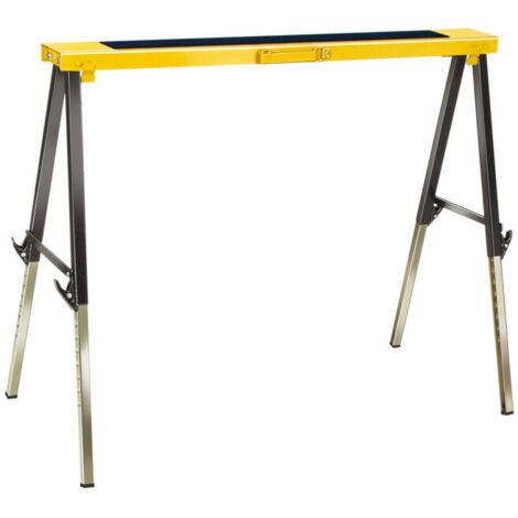 Brennenstuhl – Tréteau de travail pliable – Acier robuste – Charge maximale 120 kg – Réglable de 61 à 86 cm – Surface antidérapante – Compact pour escaliers (1/5)