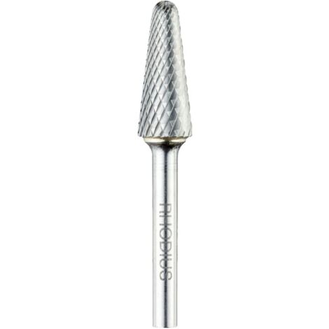 Fraise carbure Rhodius L PRO, norme de fraise carbure L (KEL), cône rond, 12,7 x 32,0 x 6,0 x 77 mm (1/2)