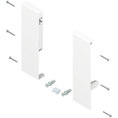 Blum Support frontal TANDEMBOX hauteur D pour tiroir à l'anglaise avec tringle simple gauche/droite pour TANDEMBOX antaro blanc soie (1/3)