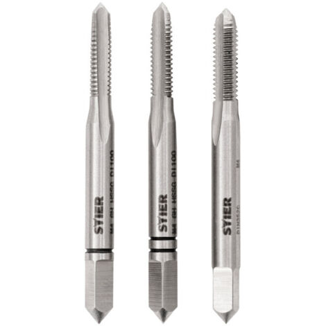 Jeu De 3 Tarauds à Main M5 HSS M2 DIN 352 - Taraud, filière en coffret