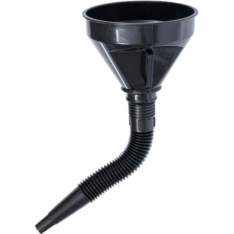 Bgs Technic – Entonnoir en plastique 140 mm – Lot de 2 – Embout flexible 290 mm – Pour transfert de liquides et matériaux en vrac (1/2)