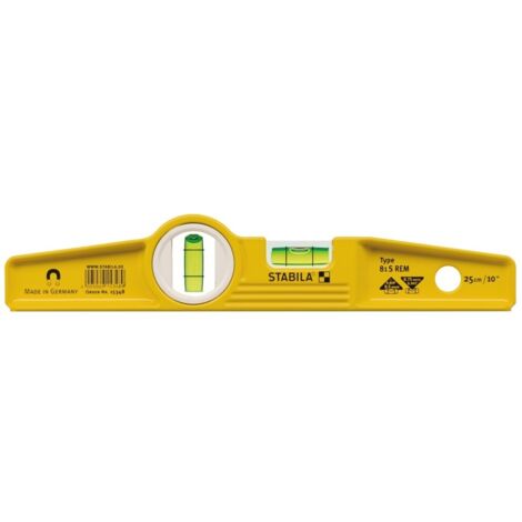 STABILA Torpedo 81S REM 25 cm Base magnétique Niveau à bulle avec étui de ceinture