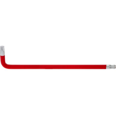 Clé mâle coudée Torx à embout sphérique, XL, T50, rouge (1/4)