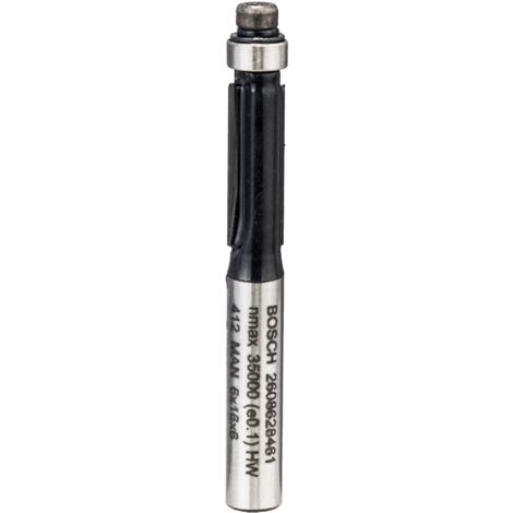 Bosch – Fraise pour défonceuse 2608628461 – Longueur 54 mm – Diamètre de tige 6 mm – Pour bois dur et panneaux laminés – Coupe nette sans éclat - A761252