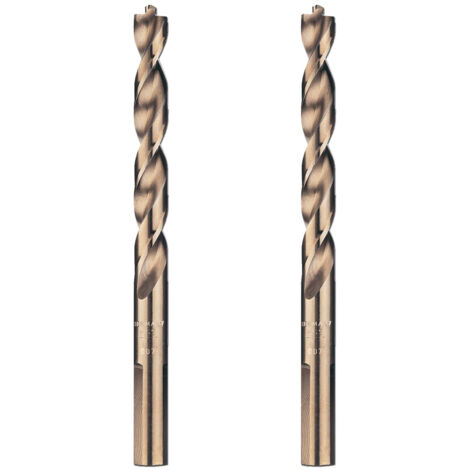 Foret à métaux 2.5 mm – Longueur 57 mm – Pour acier jusqu'à 900 N/mm² – Courroie conique anti-casse – Arbre 3 côtés pour mandrin – DEW
