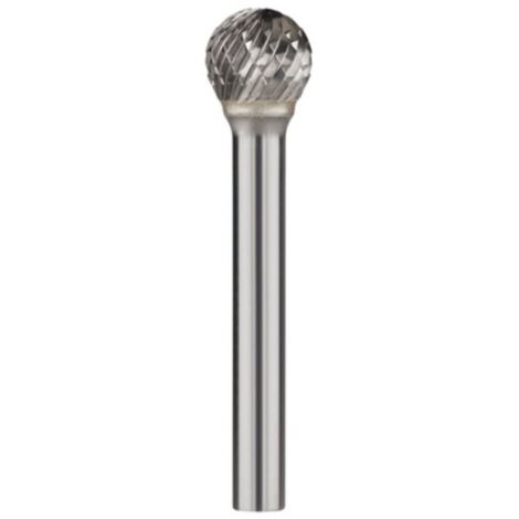 Rhodius Fraise en carbure ALPHA, forme D (KUD), boule, 6 x 4,7 x 6,0 x 50 mm (1/2)