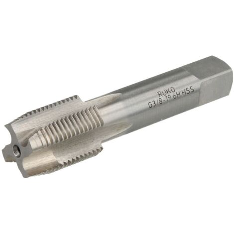 Taraud 1 passe G 3/8 - Rp 3/8 DIN 5157 HSS, forme B