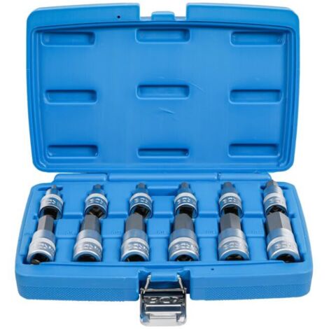 Jeu de douilles à embouts 12,5 mm (1/2") six pans intérieurs 5 - 22 mm 12 pièces BGS
