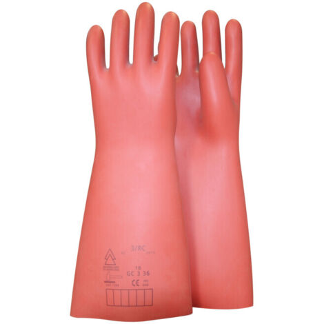 Gant de protection pour électricien, taille 12, classe 0, rouge KS Tools