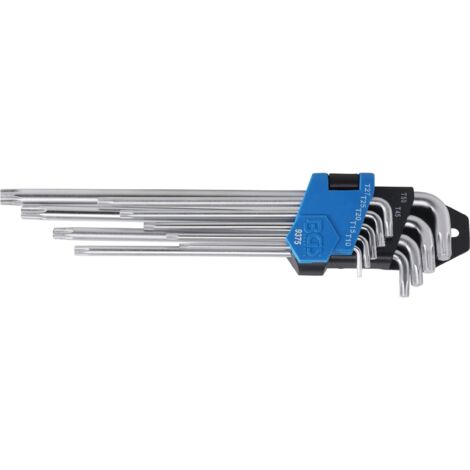 Jeu de clés Allen bgs technic chrome 17 à 230 mm (1/4)