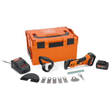 Oscillateur Fein avec batterie, MULTIMASTER AMM 700 1.7 Q Autoglas AS, pour le secteur automobile, y compris de nombreux accessoires pour le découpage de vitres et les travaux sur la carrosserie (1/3)