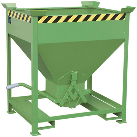Bauer Südlohn conteneur silo SG 375, verni, vert réséda