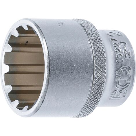 BGS Douille pour clé, Gear Lock 12,5 mm (1/2") 27 mm (1/3)