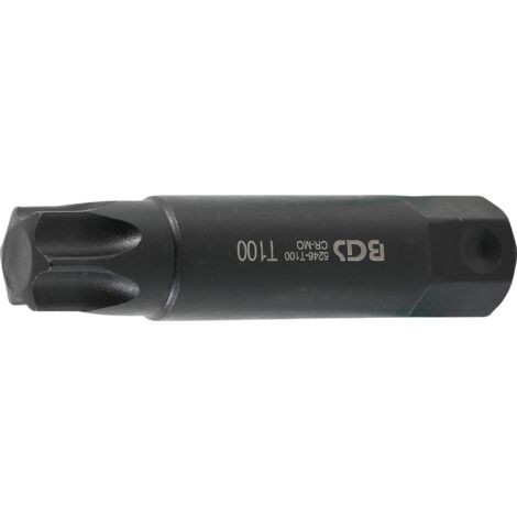 BGS Embout Longueur 100 mm Entraînement Hexagone extérieur 22 mm Profil en T (pour Torx) T100 - 5246-T100 (1/2)