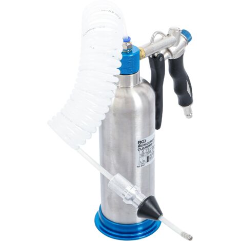 Bgs Technic – Nettoyeur à pression pour catalyseur – Injecteur nettoyant universel – Pression 3-7 bar – Tuyau nylon 2,7m – Récipient acier inoxydable (1/4)