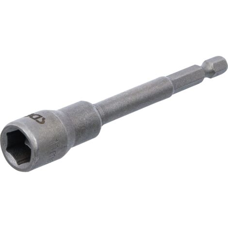 BGS Douille à choc, six pans extra longue pour perceuses 6,3 mm (1/4") 11 mm (1/4)