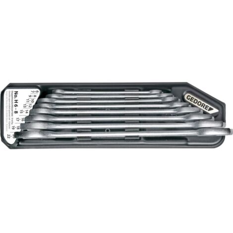 GEDORE 6079400 - Clé à double panneton dans le support 8 pcs 6-22 mm , H 6-8 (1/3)