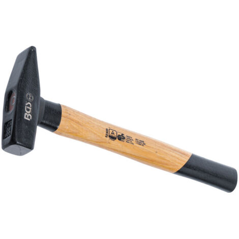 BGS MARTEAU, 500 G, DIN 1041, MANCHE DE HICKORY, 1 PIÈCE, 52305 (1/5)