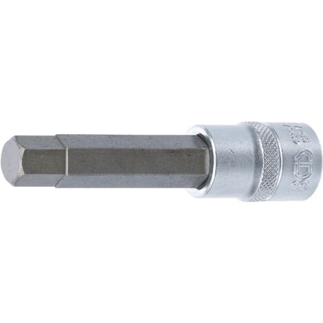 BGS Douille à embouts longueur 100 mm 12,5 mm (1/2") hexagone femelle 13 mm (1/2)