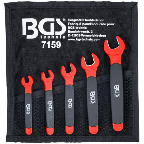 BGS VDE Jeu de clés à fourche SW 7 - 14 mm 5 pces - 7159 (1/5)
