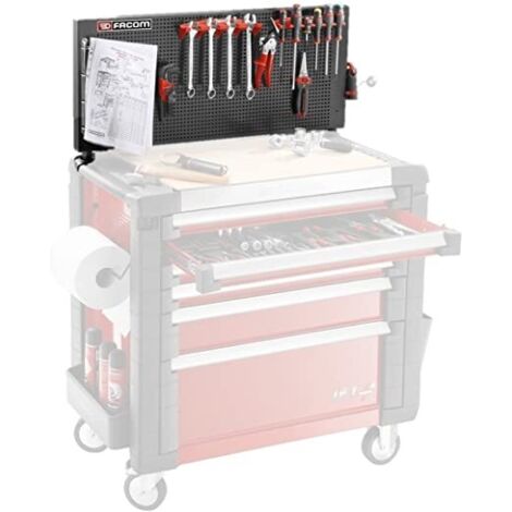 Facom – Tableau vertical pour servante d'atelier – Compatible système d'accrochage CKS – Support pochettes transparentes – Organisation espace de travail