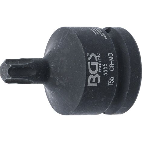 DOUILLE À EMBOUTS DE PUISSANCE 20MM (3/4'') PROFIL T (POUR TORX) T55 BGS 5555 (1/2)