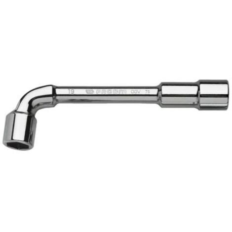 Facom – Clé à douille hexagonale 3/8' – Longueur 129 mm – Finition poli – Pour serrage précis et efficace – Clé à tête de pipe, percée (1/7)