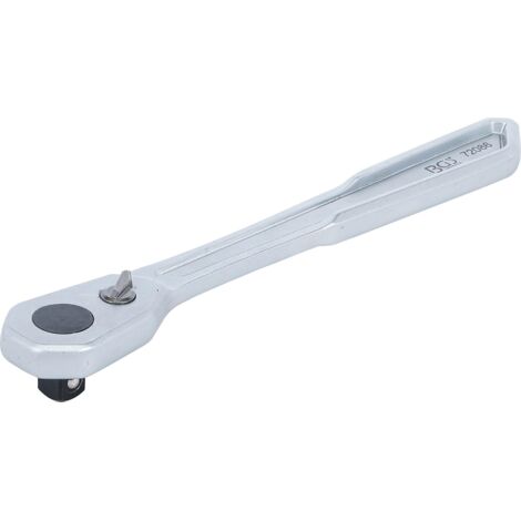 BGS Cliquet réversible extra-plat à denture fine Sortie carré extérieur 10 mm (3/8") - 72086 (1/4)