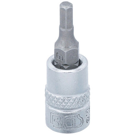 BGS Douille à embouts 6,3 mm (1/4") six pans intérieurs 3,5 mm (1/2)