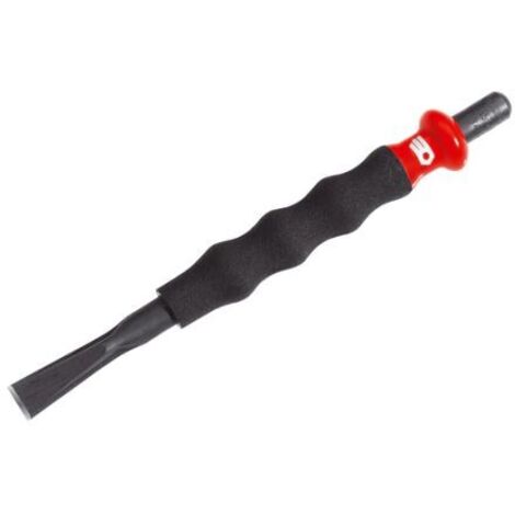 Facom – Burin en croix 10 mm – Longueur 180 mm – Dureté 57-60 HRC – Pour béton armé et maçonnerie – Coupe nette sans éclat