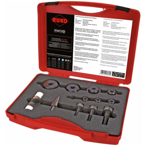Ruko Jeux d'emporte-pièce à vis 4 K en coffret plastique (1/4)