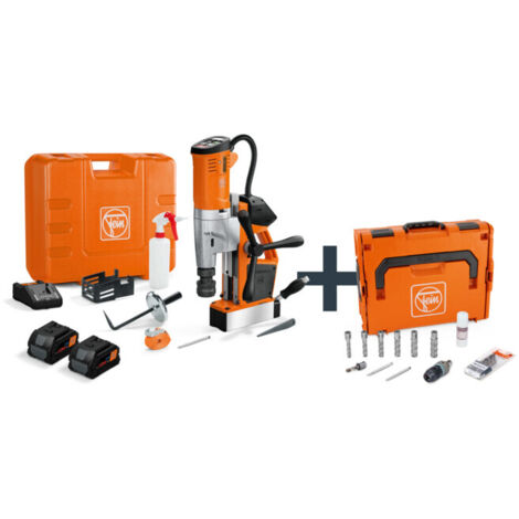 Carotteuse magnétique universelle sans fil Fein jusqu'à 35 mm avec kit utilisateur AKBU 35 PMQW 18 V AS Construction-Site Set / 2x 8,0 Ah batterie + chargeur - 71700466000 (1/5)