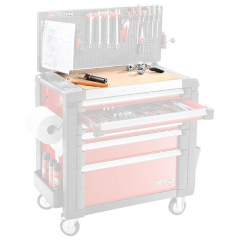 FACOM - Plateau bois pour servante JET+4 Facom - JET.A14M4 - Ce produit de marque FACOM est neuf.