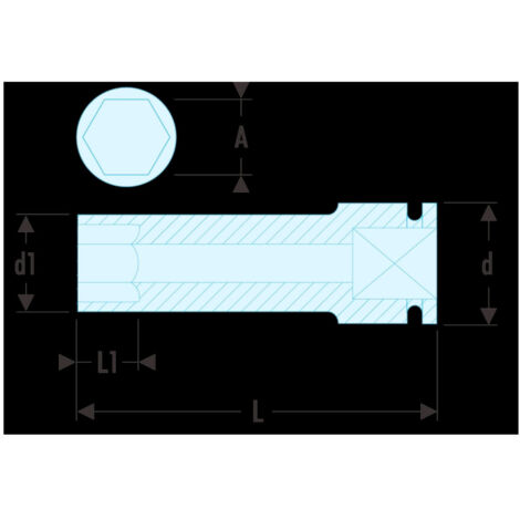 Douille impact 1' 6pt 42mm - FACOM NM.42A Douille impact 1' 6pt 42mm - FACOM NM.42A