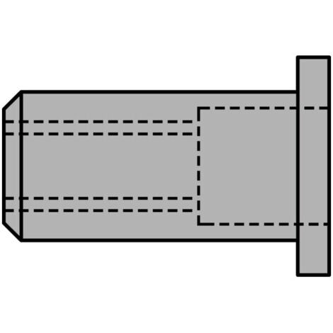 Ecrous aveugles Gesipa aluminium M 6 x 9 x 18 x 9 250 pièces (1/2)
