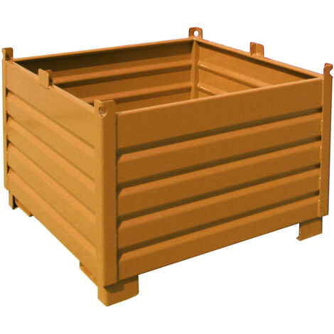 Bauer Südlohn système de conteneurs de collecte SBS 1000, peint, jaune orangé