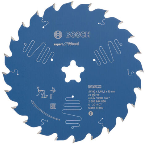 Lame de scie circulaire Bosch Expert pour bois 190 x 2,4 mm 24 (1/5)