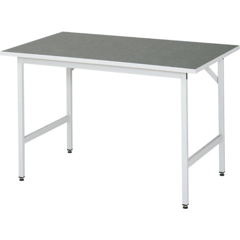 Table de travail linoléum Rau LxPxH 1250x800x800-850mm