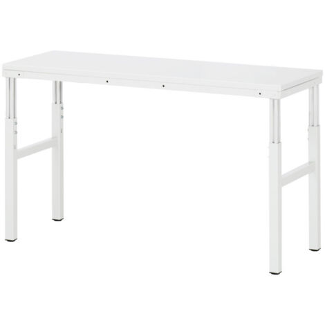 Table de travail de base mélamine Rau LxPxH 1500x500x650-1000mm (1/2)