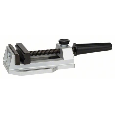 Bosch – Étau pour perceuse à colonne 80 mm – Mâchoires rainurées – Corps en aluminium moulé – Serrage rapide et efficace - MM 1 PC