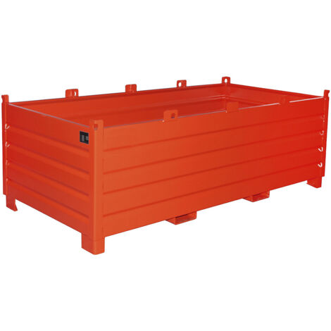 Bauer Südlohn système de conteneurs de collecte SBS 2000, peint, rouge feu