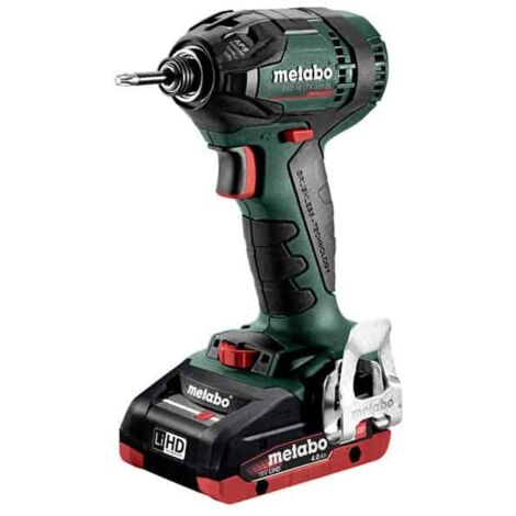 Metabo – Visseuse à chocs 18V avec 2 batteries 4.0Ah – Moteur Brushless – Couple 200Nm – Système APS pour vissage rapide (1/10)