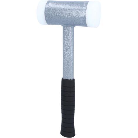 Kstools – Maillet anti-rebond à tête interchangeable 335 mm – Manche en acier – Tête en polyamide Ø 60 mm – Frappe précise sans rebond