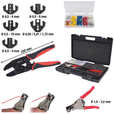 KS Tools Jeu de 283 outils pour le sertissage et le dénudage + cosses, 283 pcs. (1/5)